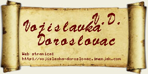 Vojislavka Doroslovac vizit kartica